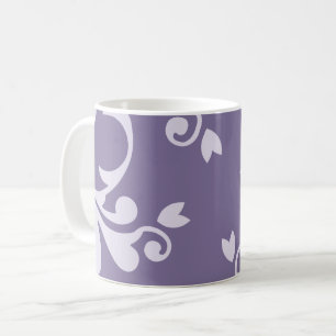 Damask Pattern, Purple Damask, French Damask Coffee Mug
