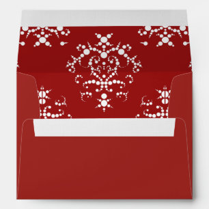 Damask Pattern, Red Damask, French Damask Envelopes