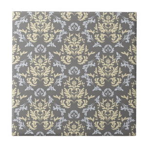 Damask pattern tile