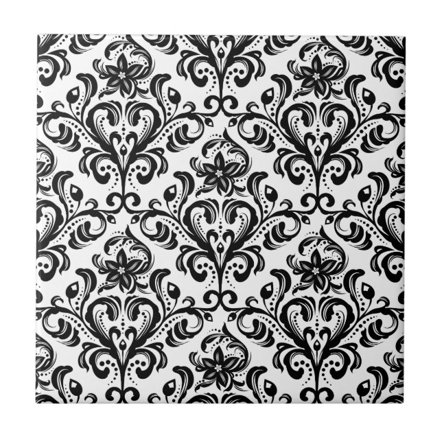 Damask Pattern Tile (Front)