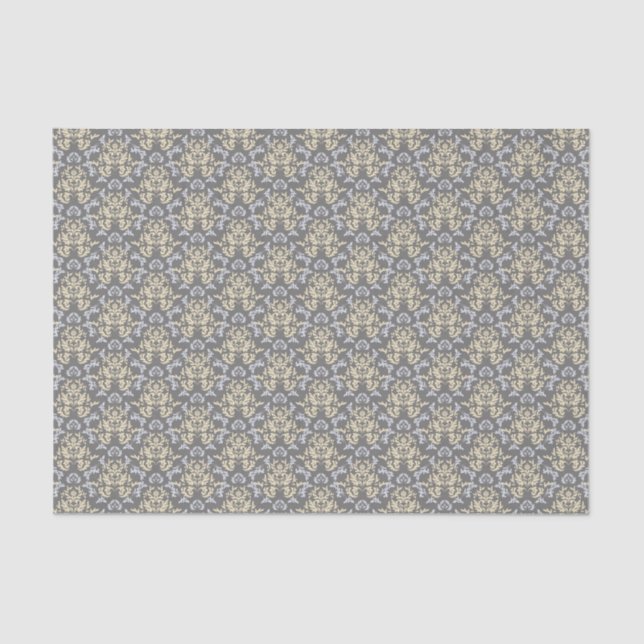 Damask pattern tissue paper (Front)