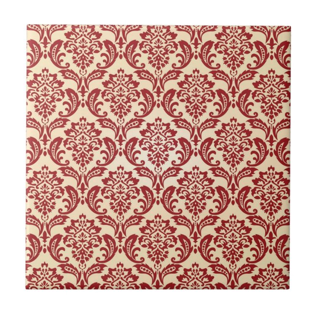 Damask pattern wallpaper tile (Front)