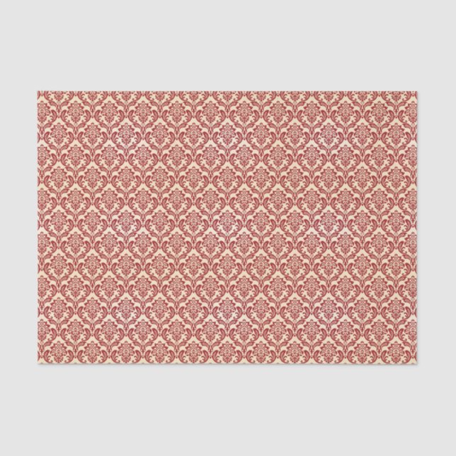 Damask pattern wallpaper tissue paper (Front)