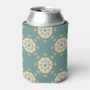 Damask pattern with abstract elements can cooler