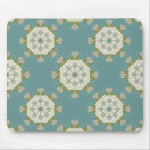Damask pattern with abstract elements mouse mat