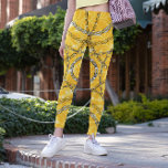 Damask Pattern With Chain Leggings<br><div class="desc">Glamour or ornate texture. golden and silver chainlets on a yellow background. Precious bijouterie ornament.</div>