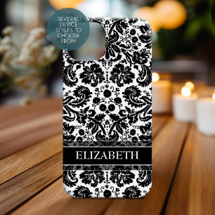Damask Pattern with Custom Name Case-Mate iPhone 14 Case