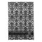 Damask Pattern with Monogram - Black and White