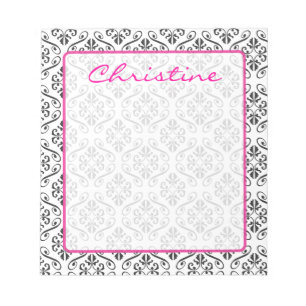 Damask Personalised Notepad