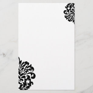 damask personalised stationery