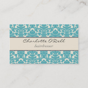 damask print business card