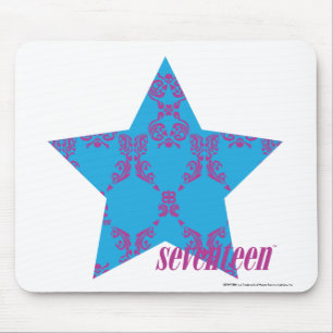 Damask Purple-Aqua 2 Mouse Mat