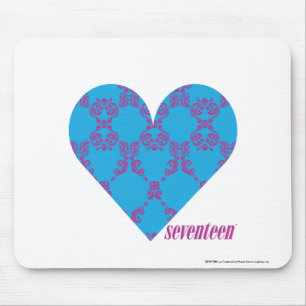 Damask Purple-Aqua 3 Mouse Mat