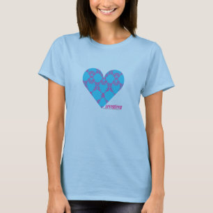 Damask Purple-Aqua 3 T-Shirt