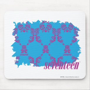 Damask Purple-Aqua 4 Mouse Mat