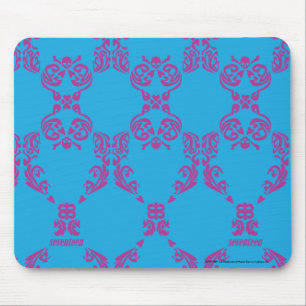 Damask Purple-Aqua Mouse Mat