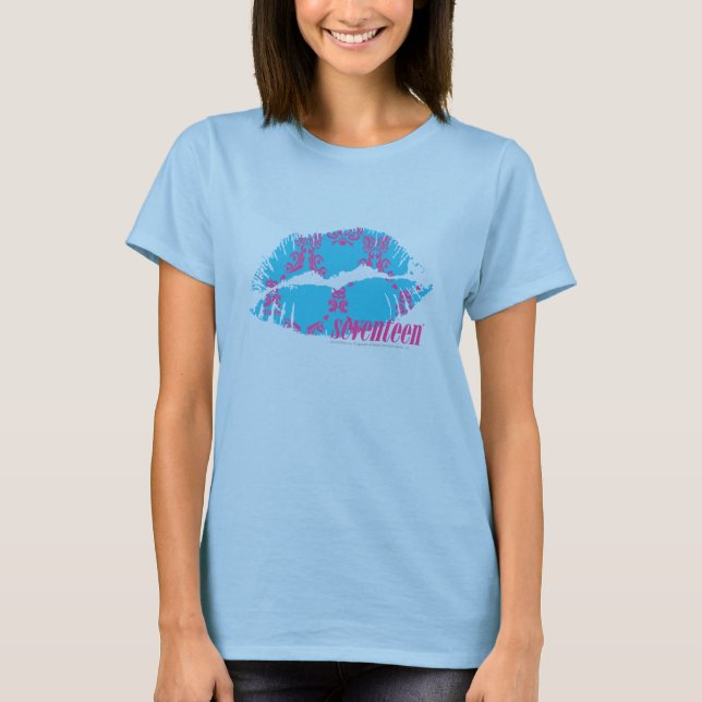 Damask Purple-Aqua T-Shirt (Front)