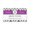 Damask Purple Wedding Free Drink Coupon Card
