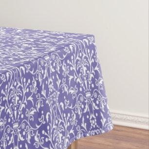 Damask Purple & White Tablecloth