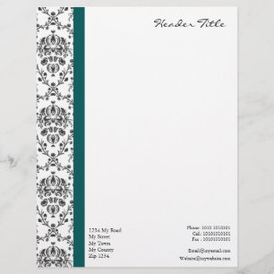 Damask Regal Customized Letterhead