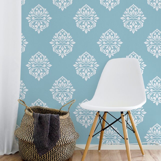 Damask Regency Classic Cerulean Wallpaper (Creator Uploaded)