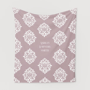 Damask Regency Classic Pale Pink Fleece Blanket