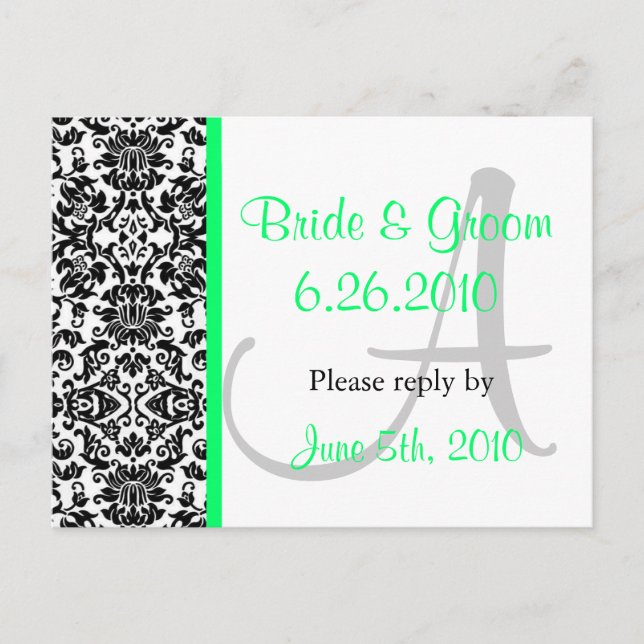 Damask Response Postcard (Front)