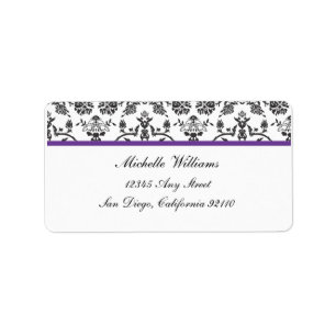 Damask Return Address Label