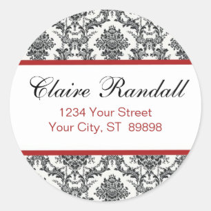 Damask Return Address Label  (#LABL 009)