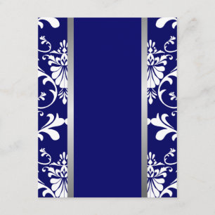 Damask & Ribbon Wedding Invitation