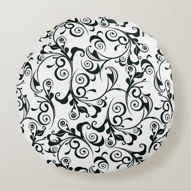 Damask Round Cushion (Front)