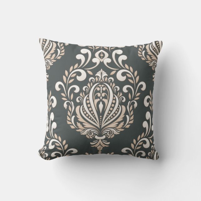 Damask Royal  Cushion (Front)