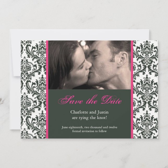 damask; save the date (Front)
