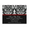 Damask Save The Date Announcement Merlot Red