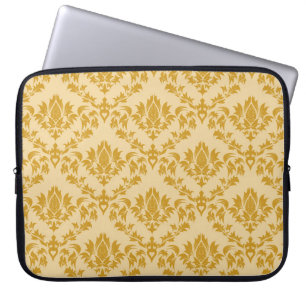 Damask seamless backgroundpattern, abstract, antiq laptop sleeve