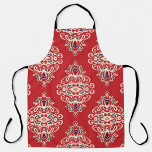 Damask seamless pattern florish apron