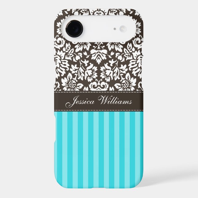 Damask & Stripes Case-Mate iPhone Case (Back)
