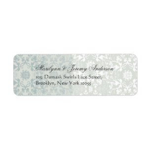 Damask Swirls Lace Dream Custom Label
