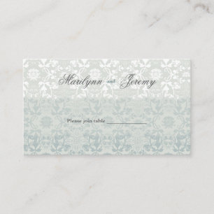 Damask Swirls Lace Dream Custom Table / Place Card