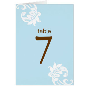 Damask Table Seating Cards