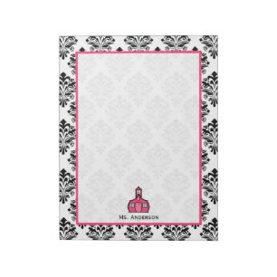 Damask Teacher Notepad