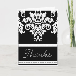 Damask Thank You card