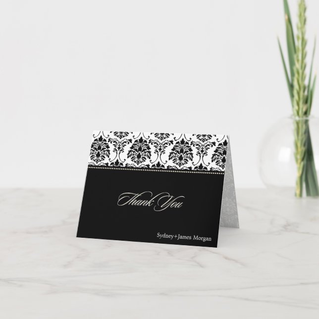 Damask Thank You Cards (Front)