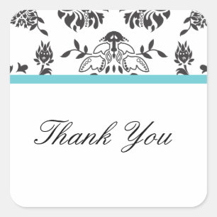 Damask Thank You Envelope Seal