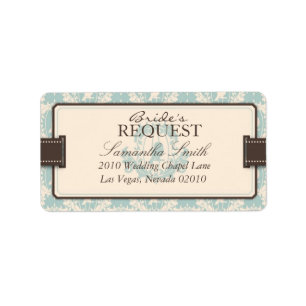 Damask Tweets Address Label