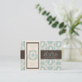 Damask Tweets Business Card (Standing Front)