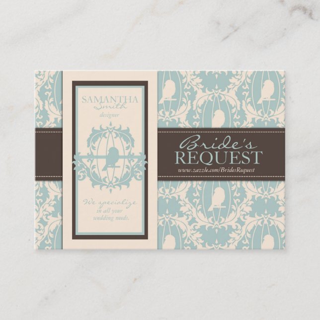 Damask Tweets Business Card (Front)