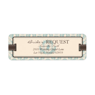 Damask Tweets Return Label