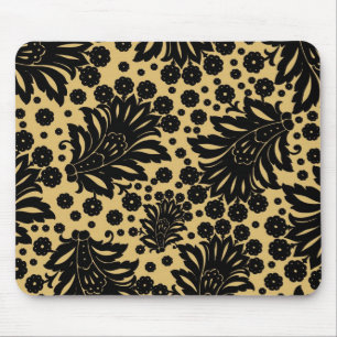 Damask vintage paisley wallpaper floral pattern mouse mat