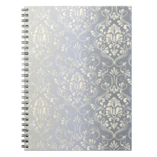 Damask vintage shine notebook